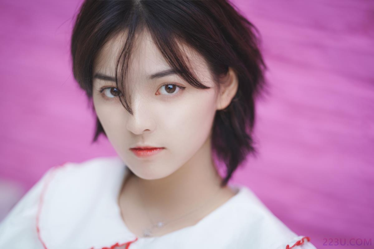 初次邂逅，超高颜值的粉红少女 – 21P – 摄影：胡渣 – 模特：冯玉憬 - 福利组
