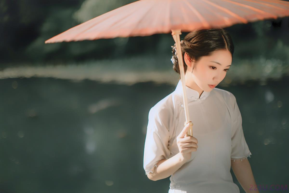 柳絮旗袍 – 16P – 摄影：薄荷白 – 模特：小温暖想要个大太阳 - 福利组