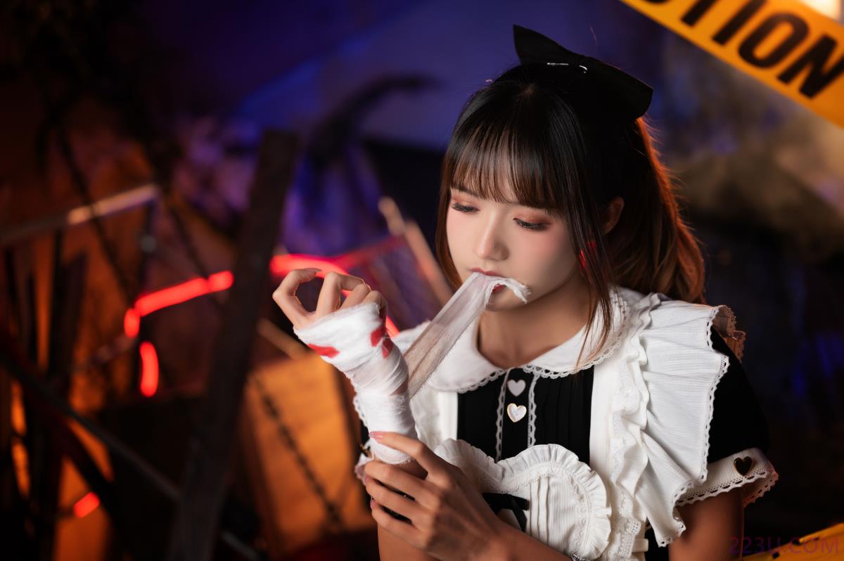 战斗女仆 – 22P – 摄影：魔颜社D叔 – 模特：兔子Zzz不吃胡萝卜 - 福利组