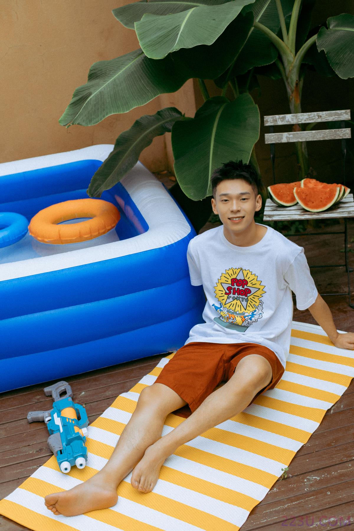 夏日少年 – 28P – 摄影：白杨 – 模特：高浩泽 - 福利组