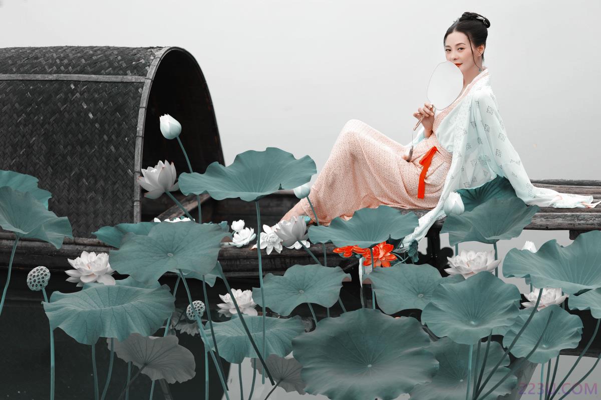 采莲曲 – 29P – 摄影：龍叔 – 模特： 阿莲 - 福利组