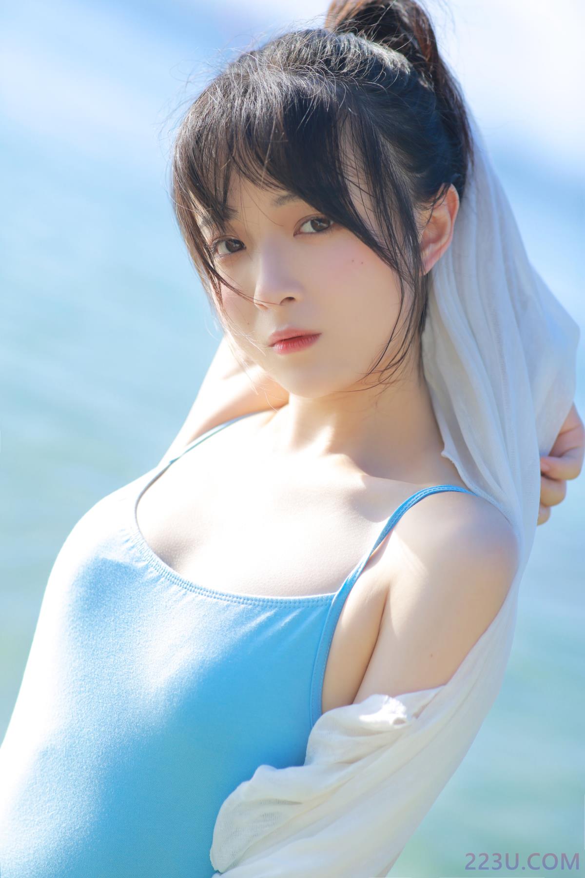 海是可以触碰的蓝天 – 23P – 摄影：摄影师暗栀 – 模特：甜酒八號 - 福利组
