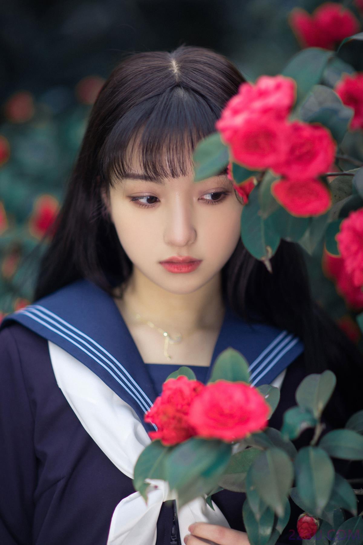 山茶 – 16P – 摄影：薄荷白 – 模特：猪系少女日 - 福利组