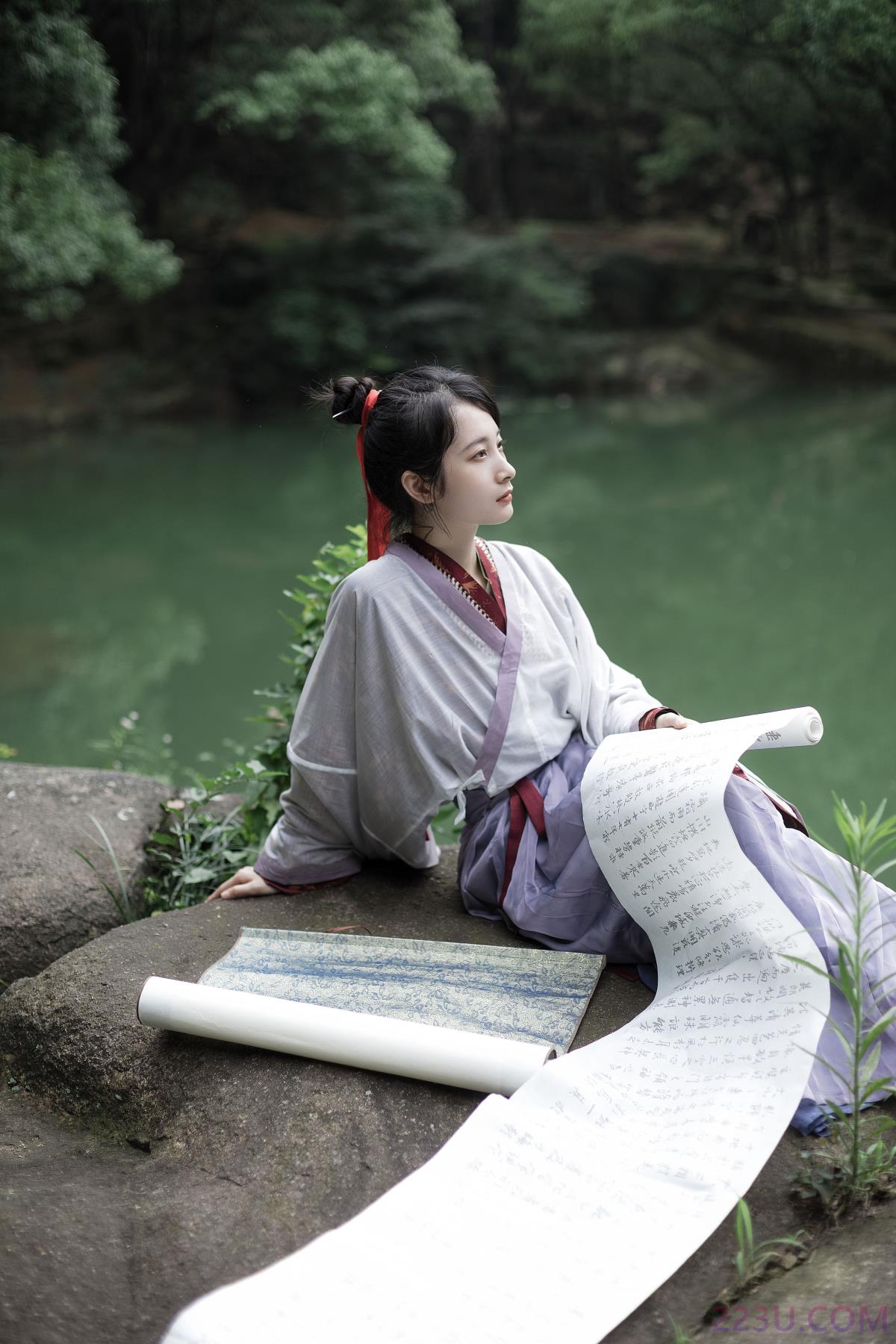 叶底藏花一度，梦里踏雪几回 – 21P – 摄影：点墨纤尘 – 模特：五月的三花猫 - 福利组