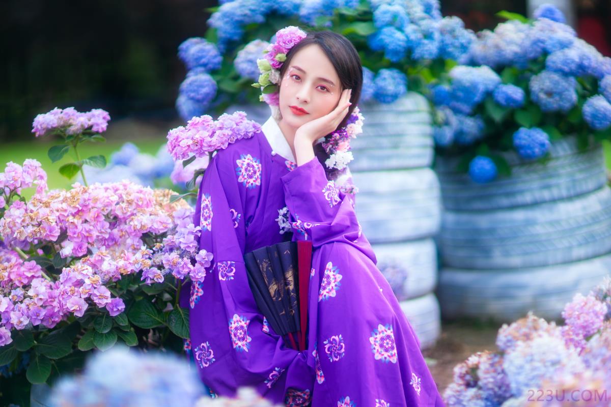 紫色初夏 – 33P – 摄影：摄影师不可说 – 模特：欢欢 - 福利组