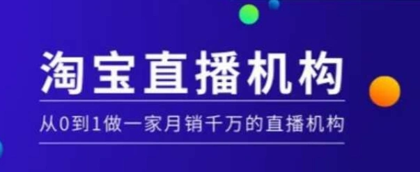淘宝直播运营实操课【MCN机构】，从0到1做一家月销千万的直播机构 - 福利组