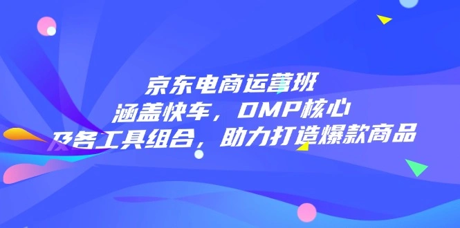 京东电商运营班：涵盖快车，DMP核心及各工具组合，助力打造爆款商品 - 福利组