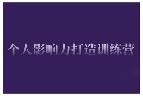 个人影响力打造训练营，掌握公域引流、私域运营、产品定位等核心技能，实现从0到1的个人IP蜕变 - 福利组