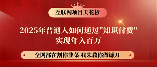 镰刀训练营超级IP合伙人，25年普通人如何通过“知识付费”年入百万！- 福利组