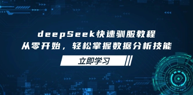 deepSeek快速驯服教程，从零开始，轻松掌握数据分析技能 - 福利组