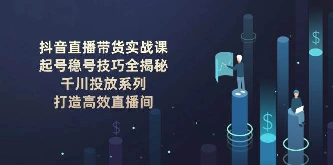 抖音直播带货实战课：起号稳号技巧全揭秘, 千川投放系列, 打造高效直播间 - 福利组