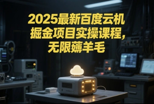 2025最新百度云机掘金项目实操课程单窗口保底5-10元月收益单窗口150+【揭秘】 - 福利组