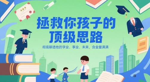 付费文章：拯救你孩子的顶级思路，彻底聊透他的学业、事业、未来，含金量满满 - 福利组