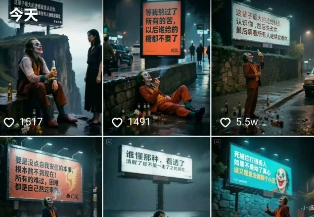 一条视频竟然15W赞！用AI制作小丑自嘲扎心文案视频，当下非常火爆的短视频流量神器- 福利组