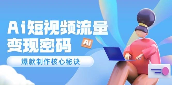Ai短视频流量密码，爆款制作核心秘诀，120万案例深度解析 - 福利组