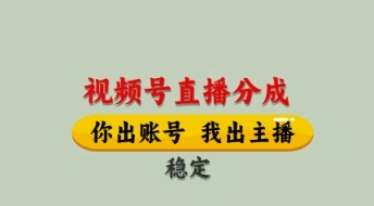 视频号直播分成，全程托管招募，单月轻松变现8k【揭秘】 - 福利组