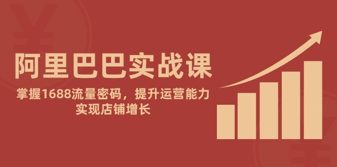 阿里巴巴实战课：掌握1688流量密码，提升运营能力，实现店铺增长 - 福利组