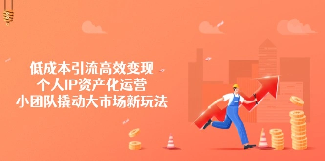 低成本引流高效变现，个人IP资产化运营，小团队撬动大市场新玩法 - 福利组