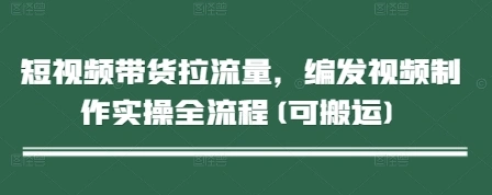 短视频带货拉流量，编发视频制作实操全流程(可搬运) - 福利组