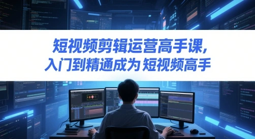 短视频剪辑运营高手课，入门到精通成为短视频高手 - 福利组