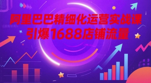 阿里巴巴精细化运营实战课，引爆1688店铺流量 - 福利组