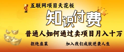 互联网项目天花板，知付付费项目，普通人如何通过卖项目月入十个，拒绝韭菜【揭秘】- 福利组