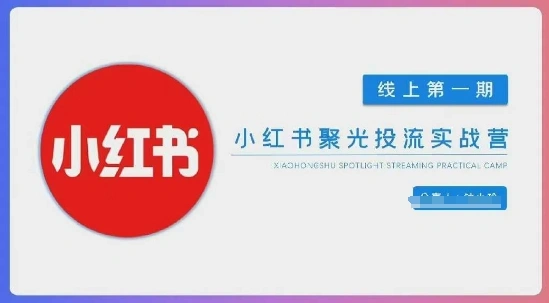小红书聚光陪跑第一期，教你从0到1玩转小红书聚光投流，搭建小红书付费投流团队，更快的见到效果 - 福利组
