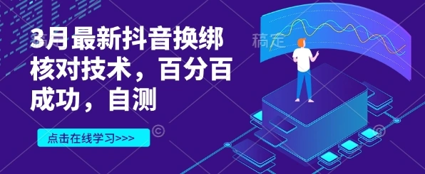 3月最新抖音换绑核对技术，百分百成功，自测 - 福利组