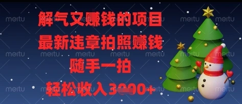 解气又挣钱的项目，最新违章拍照挣钱，随手一拍，轻松收入多张【揭秘】 - 福利组