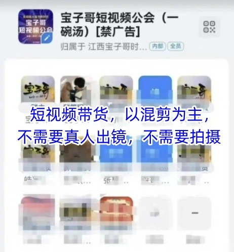 宝子哥头部团队短视频带货，以混剪为主，不需要真人出镜，不需要拍摄 - 福利组