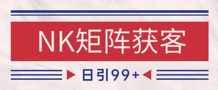 小红书某音NK赛道引流获客 自热矩阵日引200+【揭秘】 - 福利组