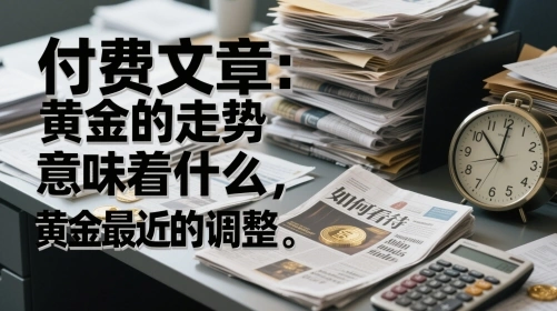 付费文章：黄金的走势意味着什么，如何看待黄金最近的调整 - 福利组