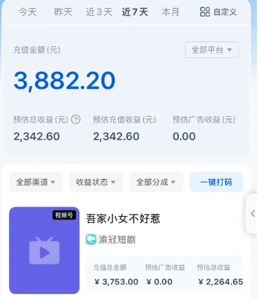 短剧搬砖新玩法，软件批量二创剪辑，7天赚了3800，赶紧做起来【附软件】 - 福利组