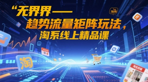 无界-趋势流量矩阵玩法，淘系线上精品课 - 福利组