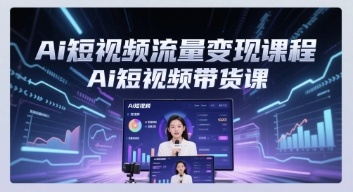 Ai短视频流量变现课程，Ai短视频带货课 - 福利组