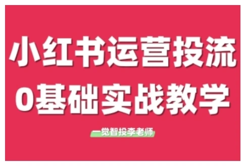 小红书运营投流，小红书广告投放从0到1的实战课，学完即可开始投放(更新) - 福利组