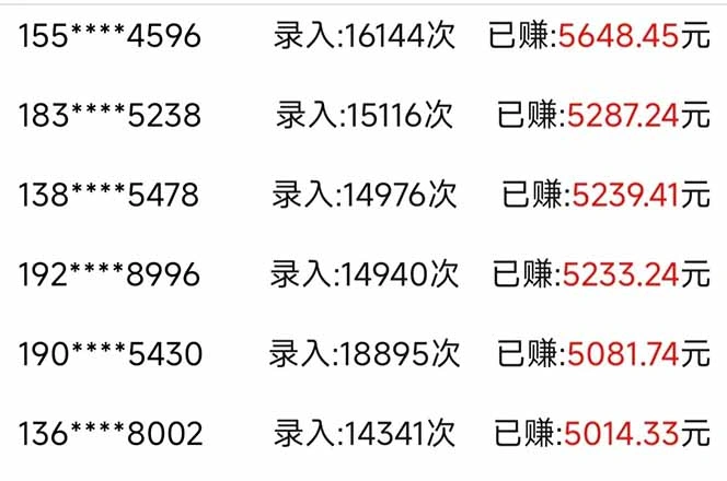 信息录入，几秒一单，只需一部手机，小白轻松上手，日入500＋ - 福利组