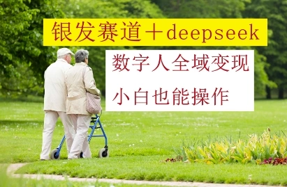 银发赛道+deepseek数字人全域变现，小白也能操作- 福利组