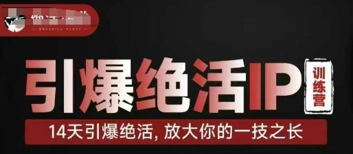 引爆绝活IP训练营，14天引爆绝活，放大你的一技之长 - 福利组
