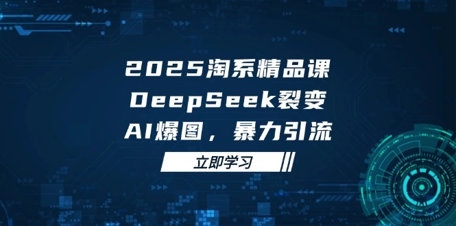 2025 淘系精品课，DeepSeek 裂变，AI 爆图，暴力引流 - 福利组