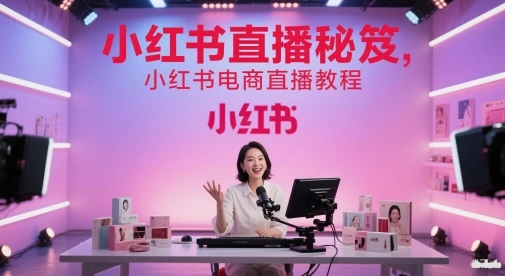 小红书直播秘笈，小红书电商直播教程 - 福利组