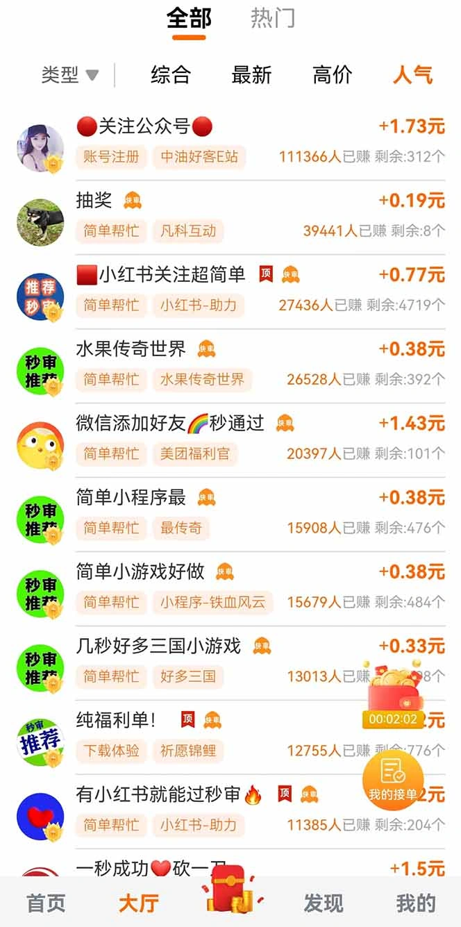 零撸小项目免费分享 点赞助力 无任何门槛 手机随时可做  单日收益200＋ - 福利组