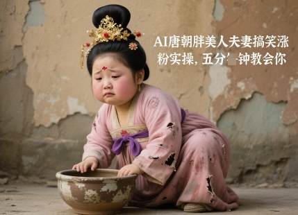 AI唐朝胖美人夫妻搞笑涨粉实操，五分钟教会你 - 福利组