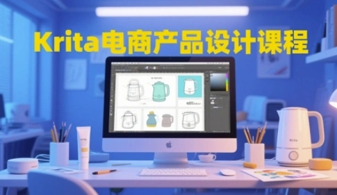 Krita电商产品设计课程，掌握从工具使用到创意落地的全链路设计能力 - 福利组