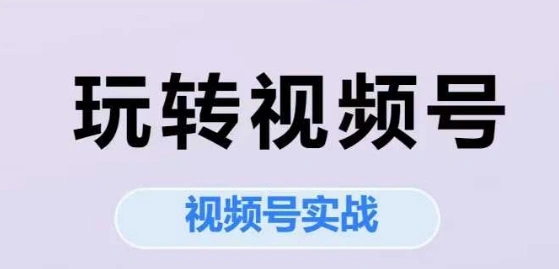 玩转视频号，视频号实战系列课 - 福利组