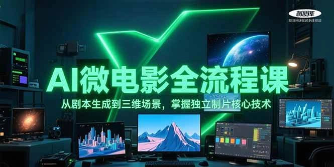 AI微电影全流程课，从剧本生成到三维场景，掌握独立制片核心技术 - 福利组