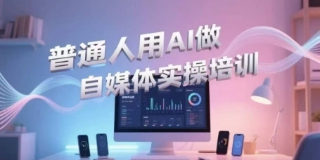 普通人用AI做自媒体实操培训，普通人一个人用ai做自媒体，视频制作、短视频引流、直播带货，轻松入门- 福利组
