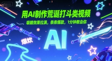 用AI制作荒诞打斗类视频，吸睛效果拉满，条条爆款，1分钟教会你 - 福利组