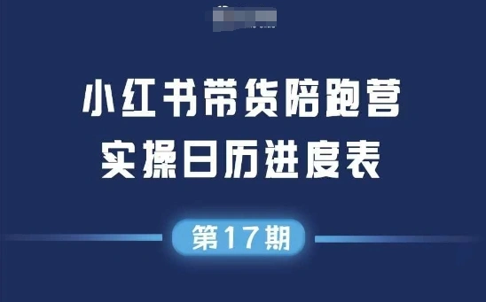 小红书第17期带货陪跑营，不囤货，无不直播，无不投流，通过选品+笔记内容+测品+笔记铺量+矩阵运营打爆款 - 福利组