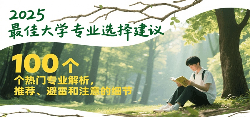 2025最佳大学专业选择建议，100个热门专业解析，推荐、避雷和注意的细节 - 福利组